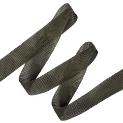 Окантовочная лента-бейка, цвет Тёмно-Серый 22мм (на отрез)  в Армавире