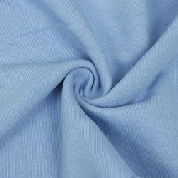 Ткань Футер 3-х нитка, Петля, цвет Светло-Голубой (на отрез)  в Армавире