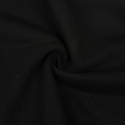 Ткань Футер 3-х нитка, Петля, цвет Черный (на отрез)  в Армавире