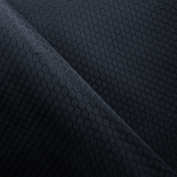 Ткань Оксфорд 300D PU Рип-Стоп СОТЫ, цвет Черный (на отрез)  в Армавире