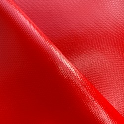 Тентовый материал ПВХ 600 гр/м2 плотная, Красный (Ширина 150см), на отрез  в Армавире, 600 г/м2, 1189 руб