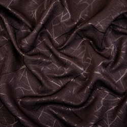 Ткань Блэкаут для штор &quot;Ледовое тиснение цвет Темно-Коричневый&quot; (на отрез)  в Армавире