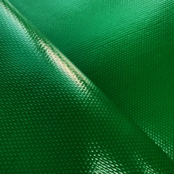 Тентовый материал ПВХ 600 гр/м2 плотная, Зелёный (Ширина 150см), на отрез  в Армавире, 600 г/м2, 1189 руб