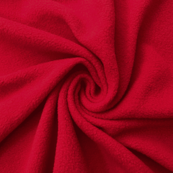 Флис Односторонний 130 гр/м2, цвет Красный (на отрез)  в Армавире