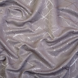 Ткань Блэкаут для штор светозатемняющая 75% &quot;Ледовое тиснение цвет Серый&quot; (на отрез)  в Армавире