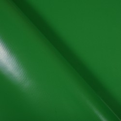 Ткань ПВХ 450 гр/м2, Зелёный (Ширина 160см), на отрез  в Армавире