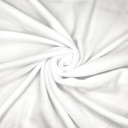 Флис Односторонний 130 гр/м2, цвет Белый (на отрез)  в Армавире