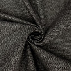 Ткань Рогожка (мебельная), цвет Тёмно-Серый (на отрез)  в Армавире