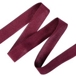 Окантовочная лента-бейка, цвет Бордовый 22мм (на отрез)  в Армавире