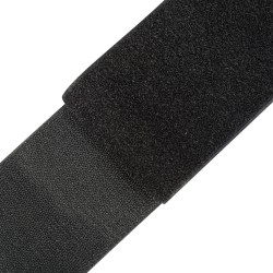 Контактная лента 100мм цвет Чёрный (велькро-липучка, на отрез)  в Армавире