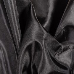 Подкладочная Таффета 190Т, цвет Черный (на отрез)  в Армавире