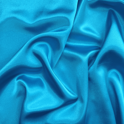 Атлас-сатин ЛЮКС, цвет Голубой (на отрез)  в Армавире