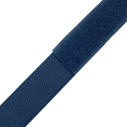 Контактная лента 25мм цвет Синий (велькро-липучка, на отрез)  в Армавире