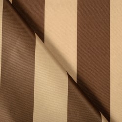 Ткань Оксфорд 300D PU, Бежево-Коричневая полоска (на отрез)  в Армавире