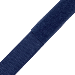 Контактная лента 25мм цвет Тёмно-Синий (Велькро-липучка), на отрез  в Армавире