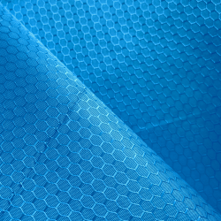 Ткань Оксфорд 300D PU Рип-Стоп СОТЫ, цвет Голубой (на отрез)  в Армавире