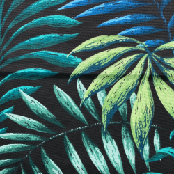 Интерьерная ткань Дак (DUCK), принт &quot;Тропические листья&quot; (на отрез)  в Армавире