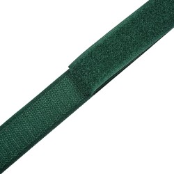 Контактная лента 25мм цвет Зелёный (велькро-липучка, на отрез)  в Армавире