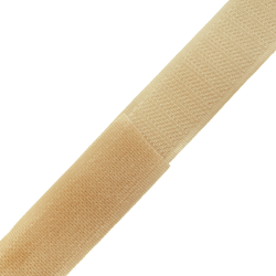 Контактная лента 25мм цвет Кремовый (велькро-липучка, на отрез)  в Армавире