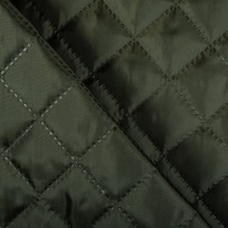 Стеганая подкладочная ткань с синтепоном (100гр/м2), цвет Хаки (на отрез)  в Армавире