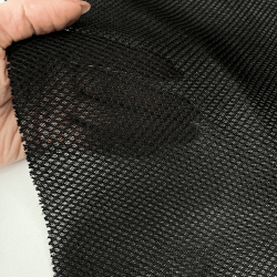 Сетка 3D трехслойная Air mesh 165 гр/м2, цвет Черный (на отрез)  в Армавире
