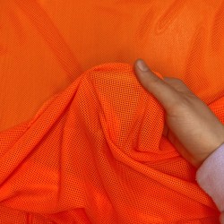 Трикотажная Сетка 75 г/м2, цвет Оранжевый (на отрез)  в Армавире