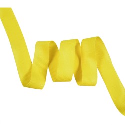 Окантовочная лента-бейка, цвет Жёлтый 22мм (на отрез)  в Армавире